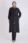 Behrem Fermuar Detaylı Kap- LYN03574 Siyah
