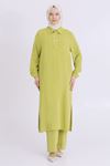 Behrem Uzun Tunikli Takım- LYN03352 Safran