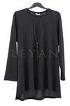 Dule Simli Bluz- LYN03590 Siyah
