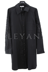 Fuat Gürşen Kolları Taş İşleme Tunik- LYN03593 Siyah