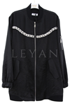 Nuss Taş Detaylı Ceket- LYN03602 Siyah
