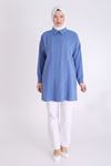 Behrem Taşlı Tunik- LYN03607 İndigo
