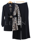 Orhan Store Blazer Ceketli Takım- LYN03611 Siyah-Leopar