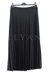 Dule Simli Pliseli Etek- LYN03591 Siyah