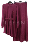 Orhan Store Jakarlı Takım- LYN03647 Bordo