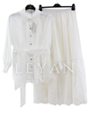 Orhan Store Etekli Takım- LYN03667 Ekru