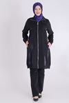 Behrem Taş İşleme Detaylı Kap- LYN03676 Siyah
