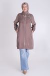 Behrem Taş İşleme Detaylı Kap- LYN03676 Kahve