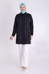 Behrem Taşlı Tunik- LYN03607 Siyah