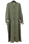 Armine Trend Kolu Ribanalı Çilek Kap- LYN03724 Yeşil
