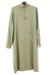 Armine Trend Kolu Ribanalı Çilek Tunik- LYN03726 Yeşil
