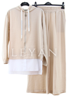 Armine Trend Gömlek Detaylı Takım- LYN03729 Taş