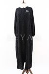 Orhan Store Yakma Broşlu Ferace- LYN02526 Siyah