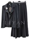 Orhan Store Qupra Etekli Takım- LYN03757 Siyah