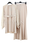 Orhan Store Pantolonlu Takım- LYN03772 Bej