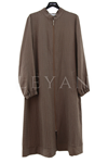 Fuat Gürşen Sırt Detaylı Kap- LYN03778 Kahve