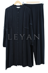 Püskül Detaylı Viskon Takım- LYN02723 Siyah