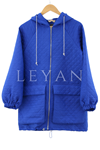 Taş Şeritli Kapitone Ceket-LYN01593 Saks