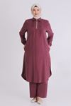 Behrem İşleme Detaylı Takım- LYN03795 Vişne