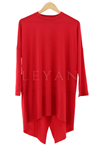 Makas Tunik- LYN01172  Kırmızı