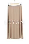 Sandy Kumaş Kloş Etek- LYN01308  Bej