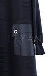 Defrina Kabartmalı Elbise- LYN03873 Lacivert