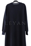 Defrina Kabartmalı Elbise- LYN03873 Lacivert