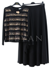 Orhan Store Leopar Baskı Detaylı Takım- LYN03853 Siyah