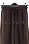 Sentez Ninova Paçası Lastikli Pantolon- LYN03977 Kahve