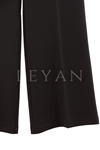 Sentez Yüksek Bel İspanyol Pantolon- LYN03978 Kahve