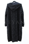 Dule Puantiyeli Astarlı Kap- LYN03982 Siyah