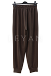 Sentez Ninova Paçası Lastikli Pantolon- LYN03977 Kahve