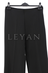 Sentez Yüksek Bel İspanyol Pantolon- LYN03978 Siyah
