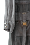 Orhan Store Paraşüt Detaylı Takım- LYN03928 Gri