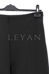 Sentez Yüksek Bel İspanyol Pantolon- LYN03978 Siyah