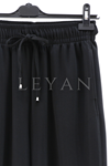 Sentez Ninova Paçası Lastikli Pantolon- LYN03977 Siyah