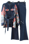 My312 Jakarlı Denim Ceket Takım- LYN03886 İndigo