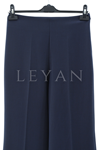 Sentez Yüksek Bel İspanyol Pantolon- LYN03978 Lacivert