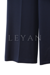 Sentez Yüksek Bel İspanyol Pantolon- LYN03978 Lacivert