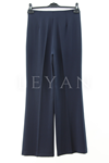 Sentez Yüksek Bel İspanyol Pantolon- LYN03978 Lacivert