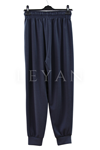 Sentez Ninova Paçası Lastikli Pantolon- LYN03977 Lacivert