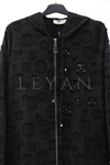 Dule Puantiyeli Astarlı Kap- LYN03982 Siyah