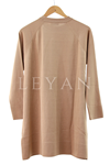Orhan Store Leopar Desenli Tunik- LYN04010 Bej
