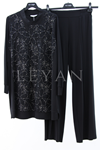 Fuat Gürşen İşleme Detaylı Takım- LYN03954 Siyah