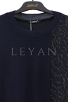 Defrina Yanı Desenli Tunik- LYN04038 Lacivert