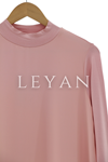 Önü Şifon Detaylı Penye Uzun Kollu İçlik- LYN01369  Pudra