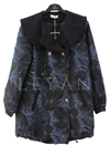 Orhan Store Yakalı Bumber Brokar Ceket- LYN03850 İndigo