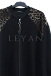 Micca Leopar Detaylı Kap- LYN04062 Siyah
