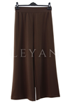 Sentez Venedik Beli Lastikli Geniş Paça Pantolon- LYN03976 Kahve