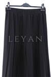 Sentez Liyora Geniş Paça Örme Pantolon- LYN04007 Siyah